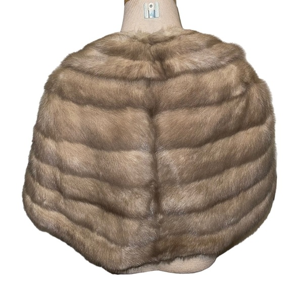 Vintage Frost Bros Women Mink Fur Shawl - Picture 2 of 5